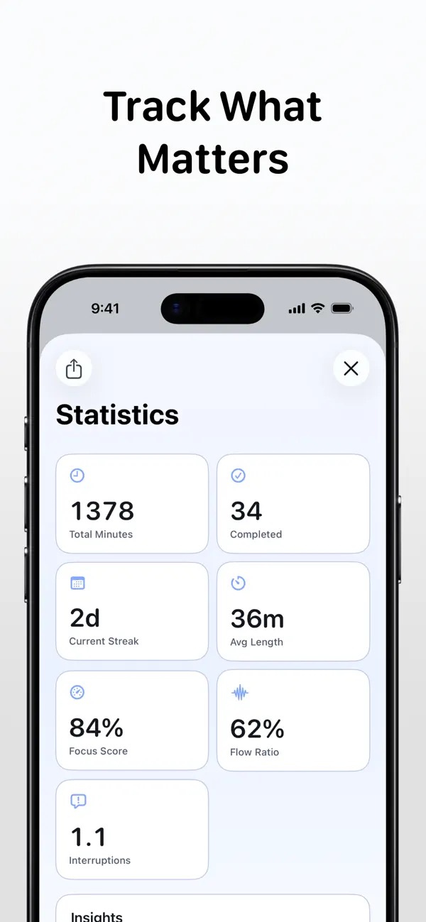 FocusLab app screenshot 2